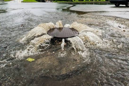 Emergency raw sewage backup overflowing from outdoor drain cleanout in Houston, TX 77002