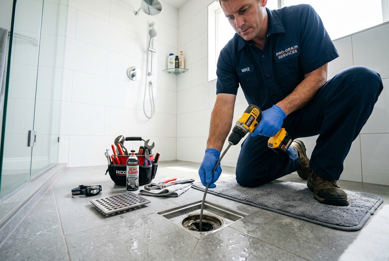 Shower & Bathtub Drain Cleaning Service